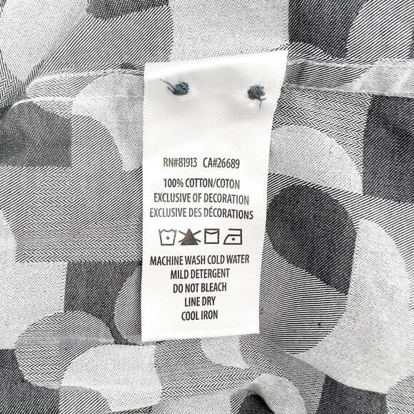 Robert Graham Mens Grey Pattern Long Sleeve Button Down XL - Picture 5 of 5